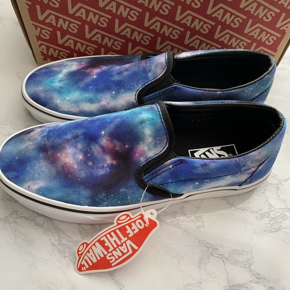 VANS Women’s NIB Classic Slip On Shoes Galaxy Blue - Picture 2 of 10